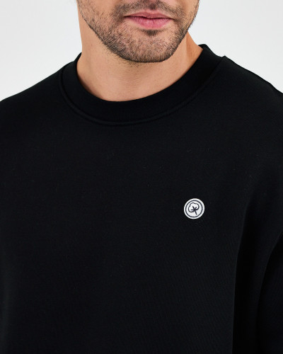 Unisex sweatshirt with embroidered logo patch | "I AM A PATCH" collection