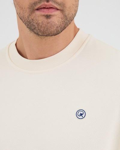 Unisex sweatshirt with embroidered logo patch | "I AM A PATCH" collection