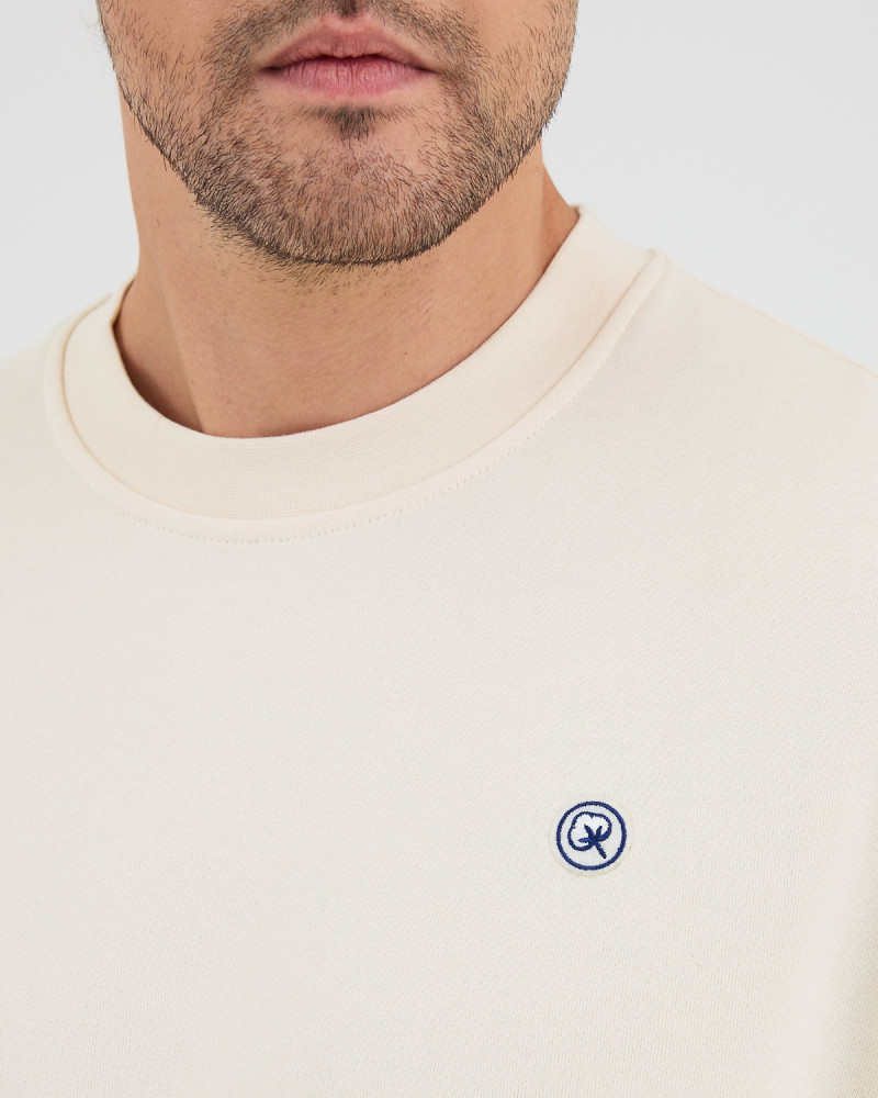 Unisex sweatshirt with embroidered logo patch | "I AM A PATCH" collection
