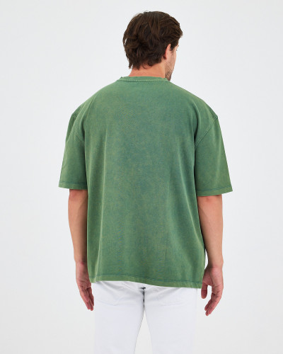 Unisex T-shirt with embroidered logo patch | "I AM A PATCH" collection